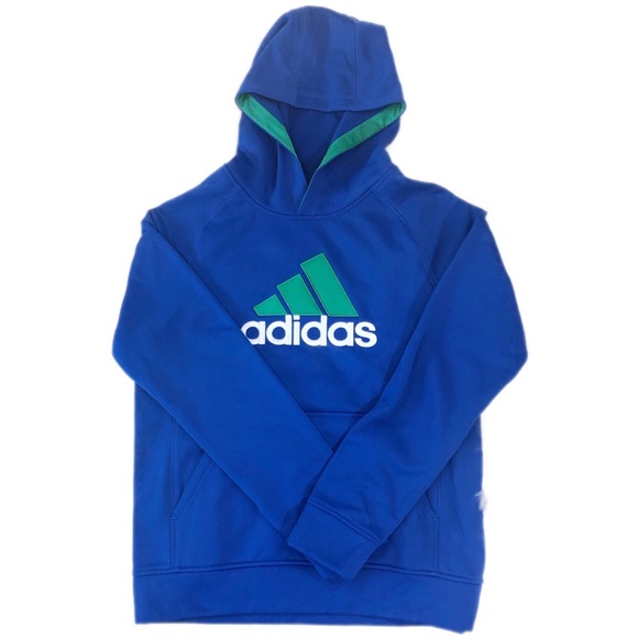 adidas Other - Adidas Blue Boys Hooded Pullover Sweater, Size L adidas Other - Adidas Blue Boys Hooded Pullover Sweater, Size L